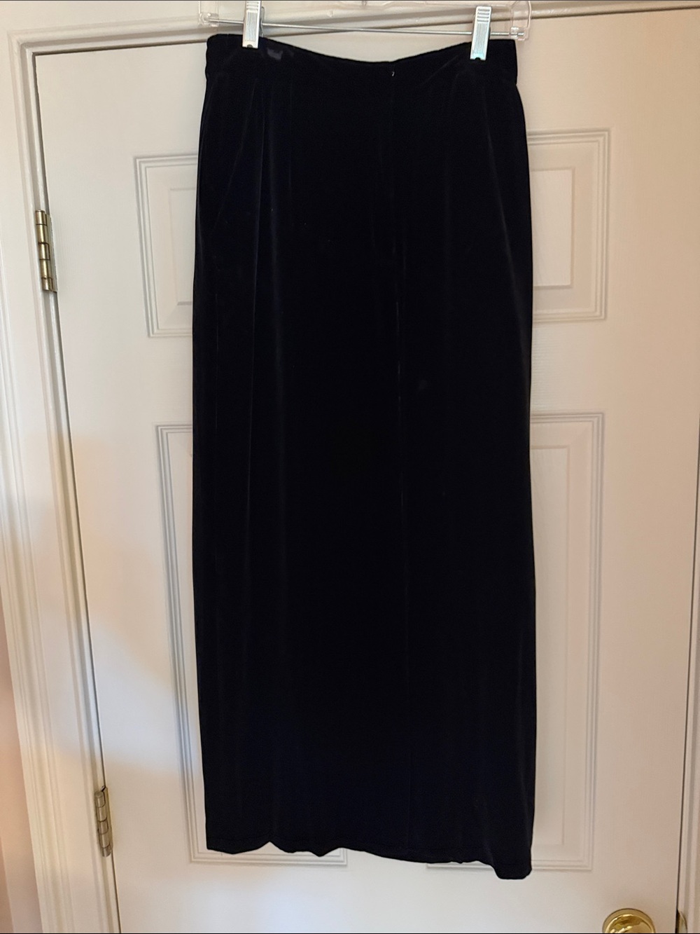 Black Velvet Maxi Skirt - Elegant Women's Skirt